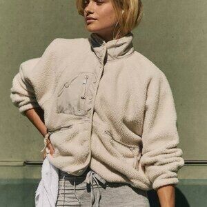 FP Movement Sage Green Hit the Slopes Women's Fleece Jacket Size S